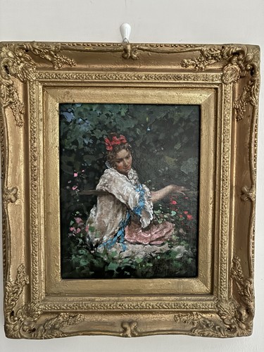 Quadro olio tavola firmato - quadro,