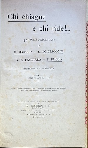 Chi chiagne e - aa.vv.,